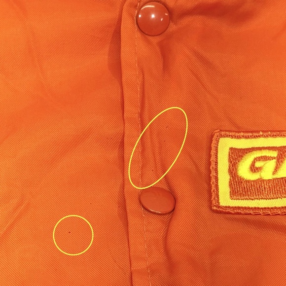 Vintage Garst Seed Orange Sherpa Lined Swingster Snap Jacket Adult Med. Orange - Picture 7 of 12
